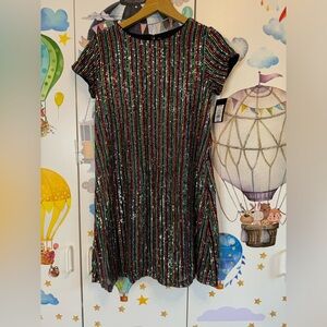 Art Class rainbow sequins dress women’s small or child’s XL